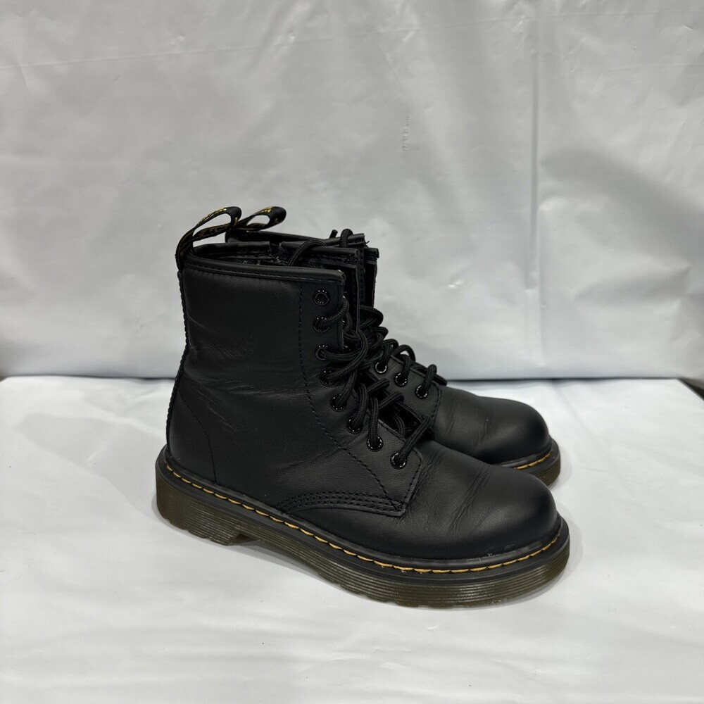 Dr. Martens 1460 15382001 Boots Kids US 13 Black Leather Round Toe Ankle EBS1044